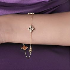 Elegant White Gold Diamond Bracelet With Delicate Chain, Gold Diamond Bracelet With Adjustable Chain, Elegant Diamond Bracelet With Delicate Chain, Elegant 14k Gold Diamond Bracelet With Delicate Chain, Luxury Delicate Chain Gold Bracelet, Formal Jubilee Bracelet With Flower Shape, Elegant Diamond Chain Bracelet With Delicate Chain, Elegant Rose Gold Diamond Bracelet With Delicate Chain, Delicate Diamond Chain Bracelet For Formal Occasions