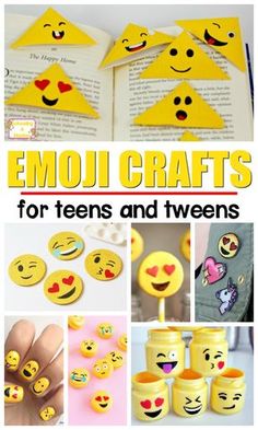 Kids will love celebrating with these happy and fun emoji crafts and emoji activities for kids! The perfect tween crafts and summer activities for kids! Emoji Activities, Teen Summer Crafts, Summer Crafts And Activities, Emoji Craft, Party Emoji, Fun Emoji, Crafts For Teens To Make, Diy Summer Crafts, Fun And Easy Crafts