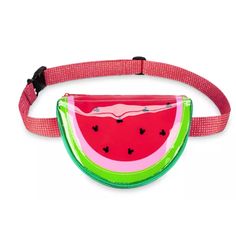 Mickey Mouse Icon Watermelon Belt Bag Fun Summer School Bags, Playful Summer Bags With Adjustable Strap, Fun Red Bags For Daily Use, Fun Multicolor Plastic Bags, Fun Red Bags For Everyday Use, Cute Red Beach Bag, Playful Red Summer Bags, Fun Plastic Bags For Daily Use, Red Summer Bags Suitable For Gifts