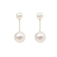 This classic drop earrings are crafted in a timeless ball shape that adds a touch of elegance to any ensemble. Classic Drop Chandelier Earrings With Elegant Design, Elegant Pierced Linear Earrings For Formal Occasions, Classic Single Earring For Evening, Formal Pearl White Clip-on Earrings, Classic White Drop Chandelier Earrings, Elegant Formal Linear Earrings, Chic Pearl Drop Clip-on Earrings For Formal Occasions, Elegant Pearl Clip-on Earrings For Formal Occasions, Chic Formal Pearl Drop Clip-on Earrings