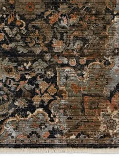 Zefira Amena Blue 5' x 8' Rug Dark Grey Couches, Moody Home Decor, Western Rugs, Moody Bedroom, Dark Floors, Dark Wood Floors, Turkish Design, Loloi Rugs, Dark Taupe