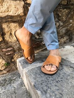 Mens Sandals X, Leather Sandals, X Sandals, Slides Sandals, Flat Sandals, Brown Sandals, Gift for Him, Made from Genuine Leather in Greece. #Sandals #Sandalsmen #leathersandalsmen #menssandals #mensleathersandals #men #formen #giftformen #mensfashion #mensstyle #sandals #leathersandals Male Fashion Trends