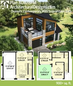 the floor plan for this modern home