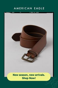 Genuine leather construction/Square single-prong buckle closure Leather Belt With Buckle For Workwear, Leather Belt With Buckle Closure For Work, Adjustable Brown Belt With Buckle Closure, Brown Workwear Belt Buckle With Closure, Classic Adjustable Leather Belt Buckles, Classic Adjustable Leather Belt Buckle, Adjustable Leather Belt With Rectangular Buckle, Brown Leather Belt Buckles With Antique Buckle, Brown Leather Belt Buckle With Antique Detail