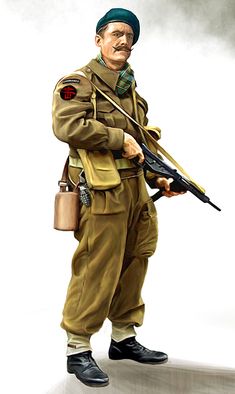 British commando by ~anderpeich on deviantART British Ww2 Uniform, British Paratroopers Ww2, British Royal Marines, Dark Powers, British Commandos, Ww2 Art, Man In Uniform, Marine Commandos, Royal Marine Commando