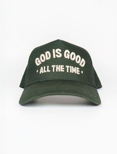 Hat: God is Good Christian Caps, The Goodness Of God, Christian Hats, Christian Shirts Designs, Goodness Of God, Trip Outfit, Vintage Trucker Hats, Trip Outfits, Event Branding