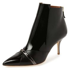 Elevate your style with these chic Black Patent Leather Pointy Toe Stiletto Heel Ankle Boots. Crafted from glossy patent leather, they offer a sleek design with a pointy toe and a stiletto heel, ensuring a sophisticated look while maintaining versatility for both casual and formal attire. Handcrafted US sizing. Fits true to size. Heel Height: 4" / 100 mm approx Product measurements were taken using size 8. Please note that measurements may vary by size. Material: Crafted from glossy black patent leather for a sleek look and durability. Design: Pointy toe design providing a chic and sophisticated appearance. Ankle Height: Designed as ankle boots for a stylish and versatile wardrobe staple. Versatility: Suitable for both casual and formal wear, enhancing various outfits effortlessly. Evening Patent Leather Boots With Sculpted Heel, Evening Patent Leather Heeled Boots With Sculpted Heel, Evening Patent Leather Heeled Boots With Almond Toe, Sleek Patent Leather Boots With Sculpted Heel, Patent Leather Heeled Boots For Work With Pointed Toe, Workwear Pointed Toe Patent Leather Heeled Boots, Chic Wrapped Heel Boots For Office, Elegant Patent Leather Heeled Boots For Night Out, Chic Boots With Wrapped Heel For Office