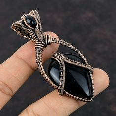 Black Agate Wire Wrapped Jewelry, Black Natural Stones Gemstones For Gift, Knots Jewelry, Jewelry Tutorials Free, Copper Wire Art, Wire Wrapped Stone Jewelry, Black Onyx Jewelry, Gemstone Pendant Jewelry, Wire Wrapped Jewelry Tutorials