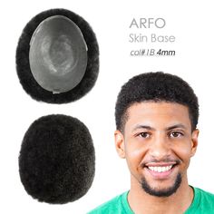 Style: Afro Curl Skin 4mm [SUPER POLY SKIN DURABLE TOUPEE ] The hair unit is medium skin knotted, medium density, durable enough, looks natural. [HIGH QUALITY AND COMPETITIVE PRICE] The mens toupee is 100% human hair, all hand tied. We control every production step strictly and try to offer the best price. [FIT CLOSELY] The hairpiece is 8''x10'', 4mm Afro Curl hair, 6'' in length. The hair piece can be cut to any size per bold part. [FREE HAIR STYLES FOR MENS HAIR PIECES] The hair toupee can be Free Hair Styles, Afro Hairstyles Men, Hair Unit, Mens Toupee, Afro Curls, Hair Replacement Systems, Afro Men, Hair Toupee, Curl Hair