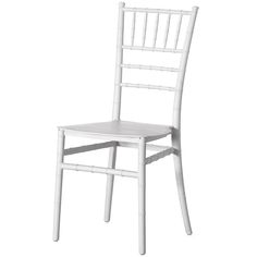 a white wooden chair on a white background