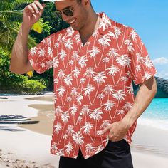 Men's V Neck Hawaiian Aloha Tropical Shirt for Guys - Type: 95% Polyester, 5% Spandex, for men, All-Over Printing. - 8.64 Oz. Personalized and stylish for fashion men.  - Made from 95% polyester and 5% spandex, lightweight and comfortable.  - Regular fit with short sleeves, perfect top for summer wearing.  - Each panel is cut and sewn together to ensure a flawless graphic.  - The shirt features a classic V-neck collar with a slightly rounded edge at the base of the V, giving it a clean yet casual look. - Size: S, M, L, XL, 2XL, 3XL, 4XL, 5XL. Please calculate your size from the measurement chart below. - Care: Machine wash Cold (max 40℃ or 104℉); non-chlorine; iron with cover; do not tumble dry; In the shade place. Beach Plus Size, Men Hawaiian Shirt, Tropical Shirt, Vintage Aloha, Aloha Hawaii, Tropical Shirts, Summer Tropical, Retro Summer, Color Profile