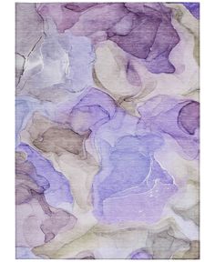 an abstract painting in shades of purple and beige with watercolor on the bottom right corner