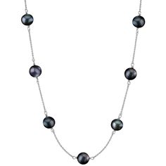 Luxury Black Pearl Chain Necklace, Black Pearl Necklace With Pearl Charm, Black Pearl Drop Necklace, Elegant Black Pearl Drop Necklace, Elegant Black Pearl Necklace With Charm, Black Pearl Necklace With Pearl Pendant, Luxury Black Pearl Necklace With Round Beads, Classic Black Necklace With Pearl Pendant, Black Pearl Necklace With Round Bead Pendant