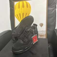 Thank You For Considering Our Store! We Appreciate Your Business And Support! Air Jordan Retro 4 New Unworn Tape Box 100% Genuine Guaranteed Also, If You Don’t See Your Size Posted, Don’t Hesitate To Reach Out & Inquire! Often We Have The Sizes Come In Frequently But Forget To Repost Them! Please Give Me A Quote If You Would Like Air Jordan 4 Black Cat, Air Jordan Retro 4, Jordan 4 Black, Box Tape, Jordan Retro 4, Top Basketball Shoes, Retro 4, Air Jordan 4, Mid Top