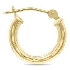 A stylish pair of round shaped hoop earrings crafted in 10K yellow gold.  The hoops feature detailed diamond cut engraving.  The earrings secure with durable snap down latch clasps.  The earrings measure approximately 14mm in length.  A stylish pair of shiny hoop earrings great for day and evening wear. Small Engraved Hoop Earrings, Small Hoop Engraved Yellow Gold Earrings, Engraved Small Hoop Earrings In Yellow Gold, 14k Gold Huggie Earrings With Diamond Cut, Engraved Yellow Gold Hoop Jewelry, Gold Hinged Round Hoop Earrings, Gold Hinged Hoop Earrings, Round Hinged Huggie Earrings For Anniversary, 14k Gold Round Huggie Earrings