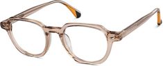 Beige Square Glasses #4464315 | Zenni Optical Zenni Glasses, Beige Square, Rimless Glasses, Zenni Optical, Kids Glasses, Oval Face Shapes, Stylish Glasses, Clip On Sunglasses, Glasses Shop