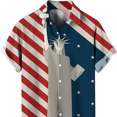 American 1776 Shirt Men Distressed Shirt American Flag Patriotic Short Sleeve Independence Day T-Shirt Golf Shirt Silk Summer Short Sleeve Shirt With American Flag Print, Multicolor Short Sleeve Shirt For 4th Of July, Casual Summer Shirt With American Flag Print, Casual American Flag Print Shirt For Summer, Casual Short Sleeve Shirt With American Flag Print, Multicolor Casual Tops For Memorial Day, Casual Multicolor Top For Memorial Day, Relaxed Fit Summer Shirt With Flag Print, Patriotic Red Shirt With Relaxed Fit