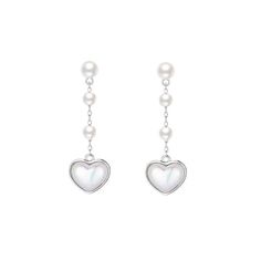 Radiant Romance Heartfelt Shell Pearls 925 Sterling Silver Dangle Earrings Elevate your elegance with our Radiant Romance Heartfelt Shell Pearls 925 Sterling Silver Dangle Earrings. These exquisite earrings are designed to capture the essence of timeless beauty and radiant charm, making them a perfect addition to any jewelry collection. Key Features: Main Stone: Shell Pearl Main Stone Quantity: 8 Earring Size: 37mm Metal Material: Solid 925 Sterling Silver Metal Electroplating: Rhodium Earring Backs: Rubber Total Weight: 1.79g Benefits: Timeless Elegance: The shell pearls exude a classic beauty that never goes out of style. High-Quality Materials: Crafted from solid 925 sterling silver with rhodium electroplating, these earrings promise durability and long-lasting shine. Comfortable Fit: L Silver Dangle Earrings, Sterling Silver Dangle Earrings, Christmas Jewelry, Silver Earrings Dangle, Metal Material, Elegant Earrings, Earring Backs, 925 Sterling Silver Jewelry, Solid 925 Sterling Silver