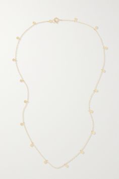 Sia Taylor's 'Even Dots' necklace is named after the tiny discs that decorate the fine chain - each one is melted and hammered by hand in the heart of the English countryside. Cast from 18-karat gold, this style comes to a 16.5-inch drop that'll sit gracefully just below your collarbone. Layer it with the other delicate styles from the brand's collections. English Countryside, Brand Collection, Fine Jewellery Necklace, The English, Net A Porter, In The Heart, Jewellery And Watches, Womens Jewelry Necklace, Luxury Design