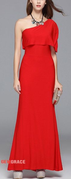 Special Occasion Dresses Red A-line One-shoulder Floor-length Evening Dress #CK573 at GemGrace. View more special Special Occasion Dresses,Evening Dresses,Cheap Evening Dresses now? #GemGrace To buy delicate gowns at affordable prices. Over 399 new styles added, shop now to get $5 off! Spring Formal Floor-length Skirt, Flowy A-line Dress With Lined Skirt, Chic A-line Maxi Dress For Banquet, Elegant Long Dress In Solid Color, Fitted A-line Maxi Dress For Dinner, Fitted A-line Maxi Skirt For Evening, Formal Solid Fitted Maxi Skirt, Summer A-line Dress With Lined Skirt, Banquet Solid Color Maxi Dress