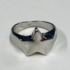 Vintage Y2k Style Silver Star Ring These Rings Are Unisex :)! Size 7 Brand New Shipping:$5 Silver Star Rings, Chunky Star Ring, Casual Silver Star-shaped Jewelry, Casual Silver Star Jewelry, Silver Star Ring, 70s Jewelry, Dope Jewelry Accessories, Funky Rings, Y2k Rings