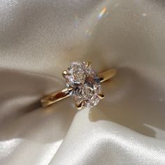 Solitaire Ring with 3.0 CT Oval Moissanite - violetjewels Birthday Gemstones, Oval Cut Moissanite Engagement Ring, Oval Moissanite Engagement Ring, Oval Moissanite Ring, Oval Cut Ring, Colored Diamond Rings, Moissanite Engagement Ring Oval, Antique Diamond Rings, Oval Moissanite