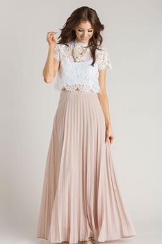 Bridesmaid Skirt, Skirt Diy, Pleated Chiffon Skirt, Long Skirt Outfits, Elsa Dress, Maxi Skirt Outfits, Rock Outfit, Pleated Long Skirt, Trendy Skirts