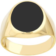 Olas d'Oro 6 Ring - 14K Yellow Gold Oval Onyx Signet Ring Formal 14k Gold Oval Cabochon Signet Ring, 14k Gold Oval Cabochon Signet Ring For Formal Occasions, Modern Oval Cabochon Signet Ring For Formal Occasions, Elegant Black Dome Ring With Polished Finish, Fine Jewelry Yellow Gold Onyx Rings, Minimalist Oval Cabochon Signet Ring For Formal, Minimalist Oval Cabochon Signet Ring For Formal Occasions, Fine Jewelry Yellow Gold Rings With Onyx, Luxury 14k Gold Rings With Black Enamel