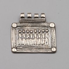 India | Rare ethnic Hindu silver Amulet | Patri  | Authentic tribal jewelry ✓ weight : 13 grams ✓  size : 40 x 38 mm ✓  made with silver good grade (tested) This beautiful pendant is an amulet from India. It is composed of a rectangular plate decorated with the 7 sisters. The pendant is supported by 4 loops. This antique pendant has been worn a lot, there are traces of wear on the bail. Today you can wear it as a pendant, or add it to your collection of world jewelry  Shipping   All internationa 7 Sisters, Antique Pendant, Labour Day, Accessory Gift, Display Homes, Electronic Accessories, Paper Party Supplies, France, Purses And Bags