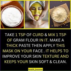 #usa #usatoday #united Gram Flour Face Mask, Flour Face Mask, Tips For Glowing Skin, Night Time Skin Care Routine, Health Signs, Beauty Room Design, Grooming Tips, Gram Flour, For Glowing Skin