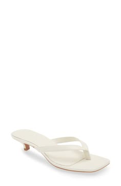 Open Edit Tori Kitten Heel Sandal (Women) | Nordstrom White Kitten Heel Sandals, White Formal Heels, Cute Kitten Heels, Kitten Sandals, Clean Girl Fits, White Kitten Heels, Hoco Shoes, Sisterhood Round, Outfits For Spain