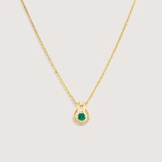 Necklace 02 - Emerald Yellow Gold Emerald Pendant Necklace, Timeless Gold Emerald Necklace, Formal Emerald Pendant Necklace, Timeless Emerald Pendant Necklace Gift, Classic Gold Emerald Oval Pendant Necklace, Classic Gold Emerald Necklace With Oval Pendant, Formal Emerald Pendant Necklace Birthstone, Elegant Gold Emerald Necklace With Round Pendant, Formal Gold Emerald Necklace With Round Pendant