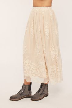 Champagne embroidered skirt-NEW – JanieLanie Spring Floral Embroidered Maxi Skirt, Floral Embroidered Full Skirt Bottoms, Beige Maxi Length Lined Skirt Bottoms, Chic Floral Embroidered Skirt, Chic Skirt With Floral Embroidery, Beige Floral Embroidered Bottoms For Spring, Floral Embroidered Full Skirt For Spring, Spring Embroidered Long Skirt, Chic Skirt Bottoms With Floral Embroidery