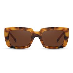 Dazzle in the sunshine with this elegant pair of sunglasses. Inspired by the vintage style, this tortoise rectangle sunglasses radiate grace, generosity, and passionate fashion. This cool style have resurfaced as one of the most trendy styles today, with refined details and craftsmanship making a stunning edition. Frame Shape: RectangleFrame Color: TortoiseFrame Material: PlasticLens Color: BrownLens Material: Lens Width: 49 mmBridge Width: 22 mmTemple Length: 142 mmUV Protection: UV400Polarized Classic Tortoiseshell Rectangular Sunglasses, Brown Rectangular Sunglasses With Tinted Lenses, Brown Rectangular Tinted Sunglasses, Brown Tinted Rectangular Sunglasses, Brown Rectangular Sunglasses With Mirrored Lenses, Brown Polarized Sunglasses For Square Face, Brown Square Sunglasses With Uv Protection, Brown Sunglasses With Uv Protection For Square Face, Brown Rectangular Polarized Sunglasses