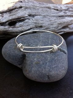 Sterling silver jewelry Sterling silver by FatCatsOnTheBeach Adjustable Nickel Free Sterling Silver Bangle, Adjustable Sterling Silver Bracelet For Friendship, Silver Jewelry With Sliding Knot For Everyday, Simple Silver Bangle Jewelry, Everyday Silver Jewelry With Sliding Knot, Sterling Silver Jewelry With Sliding Knot In Silver, Adjustable Silver Sterling Silver Bangle, Simple Adjustable Sterling Silver Bracelets, Adjustable Simple Sterling Silver Bracelet