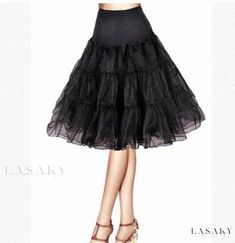 Lasaky - Multi-color Organza Petticoat for Rock Dance Parties, Ballet Performances, and Wedding Dresses Rock Dance, Ballet Performances, Dance Parties, High Waist Dress, Black Wedding Dresses, Embroidered Denim, Body Con Skirt, Dance Party, Embroidery Details