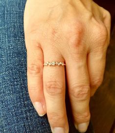 Dainty Cluster Ring / Gold Ring / Diamond Ring / 14K Gold | Etsy Stackable Cluster Ring For Promise, Stackable Cluster Promise Ring, Dainty Cluster Ring With Single Cut Diamonds For Promise, Dainty Crystal Toe Ring For Anniversary, Dainty Cluster Ring With Single Cut Diamonds For Anniversary, Dainty Flower Ring For Promise With Round Band, Dainty Promise Cluster Ring With Prong Setting, Dainty Cluster Ring With Rose Cut Diamonds For Promise, Dainty Single Cut Diamond Promise Rings