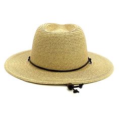 Stylish sun hat for small head sizes. Teardrop crown with pinched front. Slightly downward brim, 3" wide. Leatherette chin strap with bead lock. Excellent UPF 50+ sun protection hat. Ribbon inner band with drawstring to further reduce size. Packs well, fold up brim and secure with chin cord. One size, 55 cm, adult size small, child size medium. 100% paper braid Petite Cowboy Hat Petite Sun Hat This stylish sun hat is designed for those with smaller head sizes, making it an excellent choice for w Adjustable Brown Sun Hat With Short Brim, Summer Panama Hat With Adjustable Curved Brim, Adjustable Fit Solid Sun Hat With Curved Brim, Classic Adjustable Straw Hat For Beach, Adjustable Classic Straw Sun Hat, Classic Adjustable Straw Sun Hat, Adjustable Western Sun Hat With Short Brim, Western Style Adjustable Sun Hat With Short Brim, Western Style Adjustable Sun Hat With Curved Brim