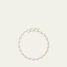 ATLAS LOVE collar necklace Beaded 18-karat yellow gold Naturally white freshwater natural pearls Slip-on style Wipe clean Made in USA Gold Beaded Necklace, Gold Bead Necklace, Necklace Beaded, Natural Pearls, Collar Necklace, Gold Beads, Tops Designs, Beaded Necklace, Slip On