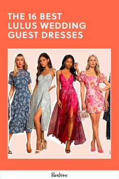 I found the best Lulus wedding guest dresses for all of your upcoming summer weddings. Oh, and they’re all less than $100. Wrap Waist Dress, Ruffled Sleeve Dress, Lulus Wedding, Boat Neck Dress