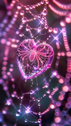 a heart - shaped object is surrounded by bubbles