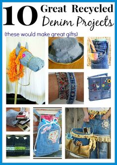 10 great recycled denim projects these would make great gifts