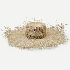 Marley in Seagrass Casual Wide Brim Sun Hat With Fringe, Spring Open Weave Sun Hat With Short Brim, Spring Sun Hat With Open Weave And Short Brim, Spring Straw Hat With Open Weave And Flat Brim, Woven Straw Panama Hat With Flat Brim, Spring Coastal Boater Hat Made Of Toquilla Straw, Adjustable Fringe Hat For Spring, Open Weave Flat Brim Straw Sun Hat, Adjustable Open Weave Hat For Spring