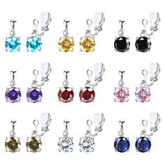 PRICES MAY VARY. Crystal Clip on Earrings Set - You will Get 9 Pairs Dangling Clip on Earrings with Different Style or Color, Such as Blue, Pink, Purple And so on. Great Value Clip on Earrings Set to Match Your Different Daily Outfit. Quality Material - These Colorful Crystal Teardrop Dangle Earrings Are Made of Quality Alloy Material Not Easy to Rust, Not Easy to Fade, And No Harm With Your Skin. Good Polishing Technique, And Exquisite Appearance Design, Let You Wear More Attractive. Practical Earrings Dangling, Boho Crystal, Earrings Design, Teardrop Dangle Earrings, Earrings Round, Practical Design, Long Periods, Surprise Gift, Dangling Earrings