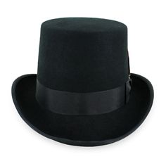 Featuring a classic coachman body with a flared brim and a squared crown, the Belfry Topper is made of 100% wool. This all-black top hat is finished with a sleek grosgrain ribbon band and bound brim edges for a high-end look that’s easy on the wallet. The Belfry Topper sports a removable feather and a fully lined interior. FEATURES Style: CoachmanMaterial: 100% Wool FeltDimensions: 5" Crown, 2" BrimBand: Grosgrain Ribbon Classic Solid Top Hat With Flat Crown, Classic Top Hat For Winter, Classic Top Hat For Fall, Classic Winter Hat Bands, Classic Fitted Solid Hat Bands, Classic Wool Hats For Derby, Classic Solid Felt Hat With Flat Crown, Classic Top Hat With Flat Crown For Fall, Classic Wide Brim Felt Hat For Derby