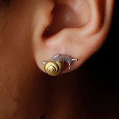 Material: Metal Snail Earrings, Free Vibes, Studded Accessories, Y2k Accessories, Stud Earrings For Men, Prom Earrings, Earrings For Men, Wild Free, Online Gift