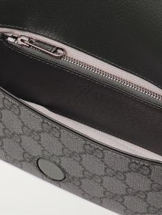 Gucci's 'Ophidia' bag has achieved cult status since its release in 2018. This mini version is crafted from coated-canvas printed with signature 'GG' motif and trimmed with leather. It's perfectly sized to hold the essentials like your phone, cardholder and keys. Gucci Leather Pouch Bag, Designer Shoulder Bag With Case For Daily Use, Designer Top Handle Bag With Interior Card Slots, Gucci Shoulder Bag With Removable Pouch, Gucci Leather Bag With Removable Pouch, Designer Bag With Interior Card Slots, Designer Evening Bag With Interior Card Slots, Designer Crossbody Bag With Interior Card Slots, Gucci Shoulder Bag With Detachable Strap In Coated Canvas