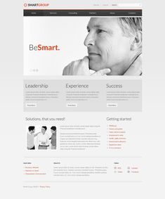 the website design for be smart, a company that uses technology to help people learn how to