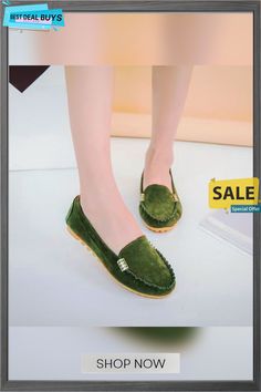 Plus Size Women Flats Shoes Candy Color Slip On Flat Comfortable Loafers Shoes Casual Green Flats With Flat Heel, Green Slip-on Casual Flats, Casual Green Slip-on Flats, Green Slip-on Moccasins For Spring, Green Casual Flat Heel Moccasins, Casual Green Loafers With Round Toe, Green Slip-on Moccasins With Flat Heel, Green Summer Loafers With Round Toe, Green Loafers With Round Toe For Summer