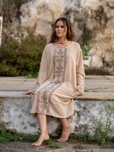 Product Type: Dress Materials: Cotton Dimensions: Freesize  Colors/Patterns: Beige FEATURES -  ♦Boho-chic khadi cotton dress ♦Timeless beige freesize dress ♦Versatile full-sleeve dress for different seasons ♦Traditional Rajasthani handblock print dress ♦Comfortable and stylish bohemian dress Connect with us on Social Media  Facebook  www.facebook.com/crystalhealshop Instagram  www.instagram.com/crystal_heal Explore our shop on ETSY  www.crystalhealshopindia.etsy.com Bohemian Relaxed Fit Tunic Dress, Bohemian Tunic Dress Relaxed Fit, Beige Long Sleeve Boho Beach Dress, Bohemian Relaxed Fit Midi Dress, Bohemian Midi Length Relaxed Fit Dress, Bohemian Midi Dresses Relaxed Fit, Bohemian Midi Dress With Relaxed Fit, Bohemian Midi-length Relaxed Fit Dress, Casual Boho Print Tunic Maxi Dress